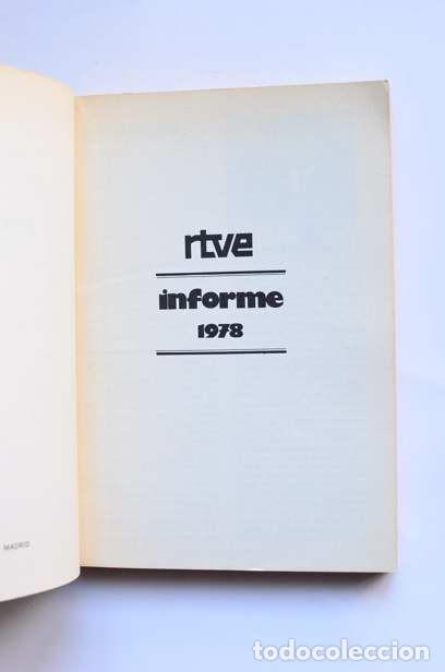 Libros: RTVE. Informe 1978 - RADIO TELEVISO&Oacute;N ESPA&Ntilde;OLA - Foto 2