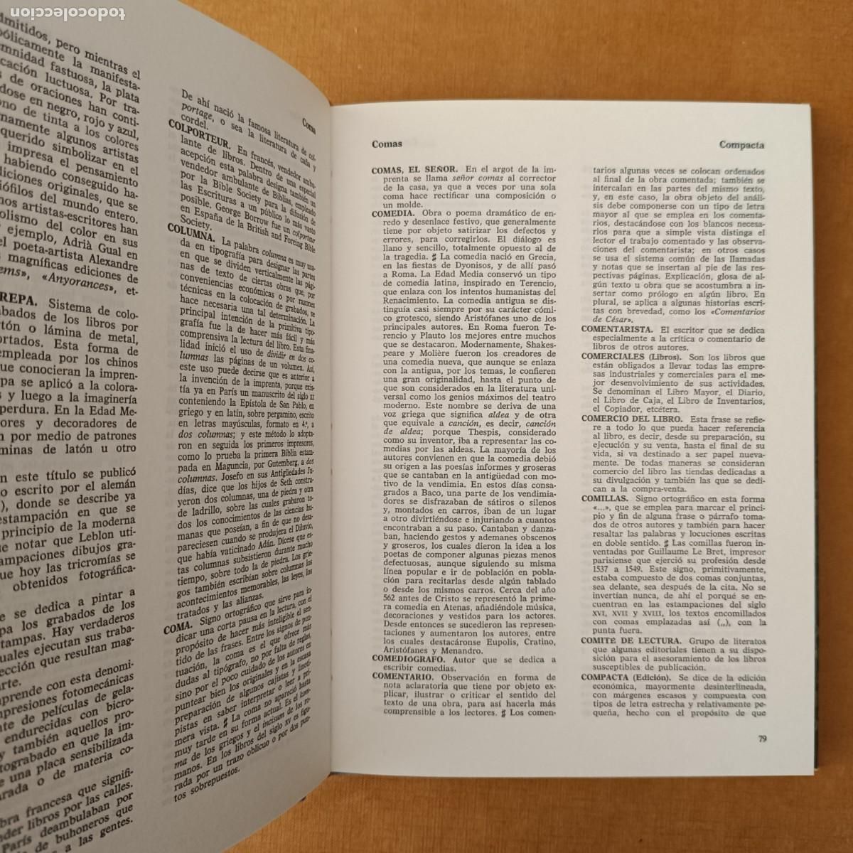 Libros: EROLES, Emili: - Diccionario hist&oacute;rico del libro. - Foto 4