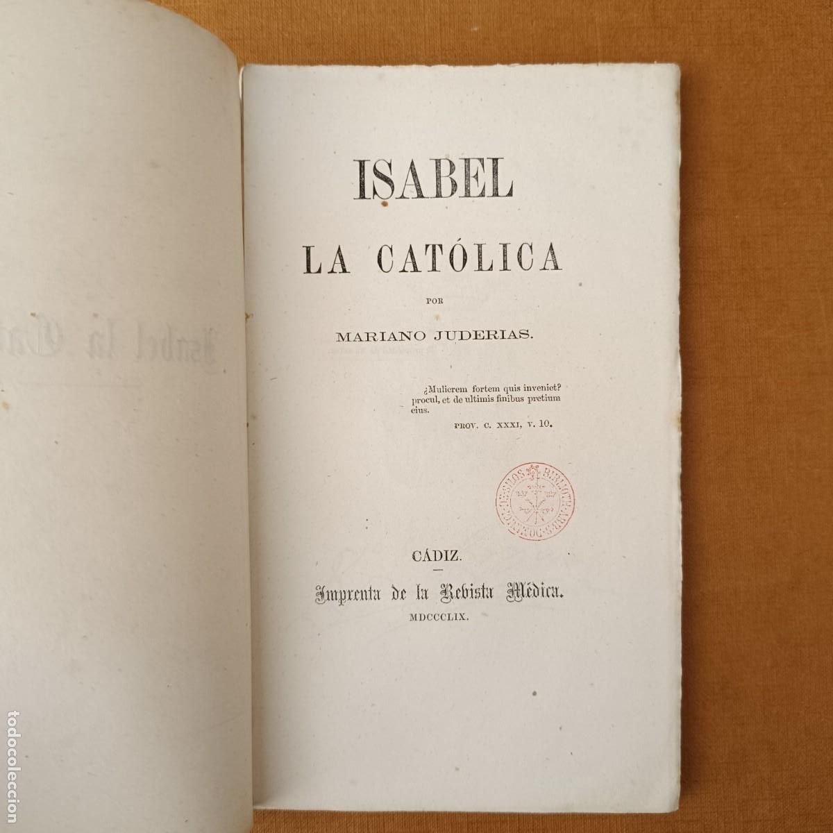 Libros: JUDER&Iacute;AS, Mariano: - Isabel la Cat&oacute;lica. - Foto 2