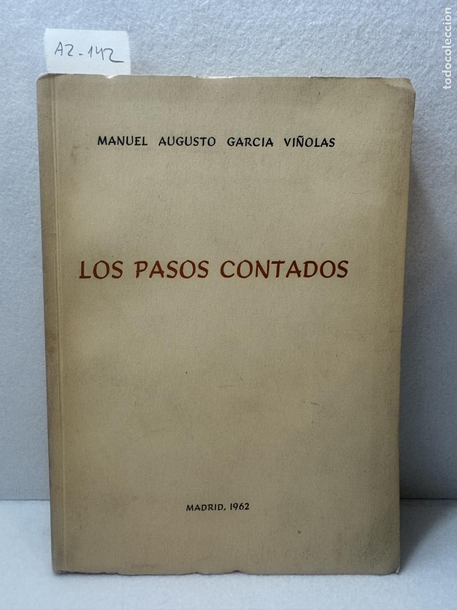 Libros: GARC&Iacute;A VI&Ntilde;OLAS, Manuel Augusto: - Los pasos contados. - Foto 2
