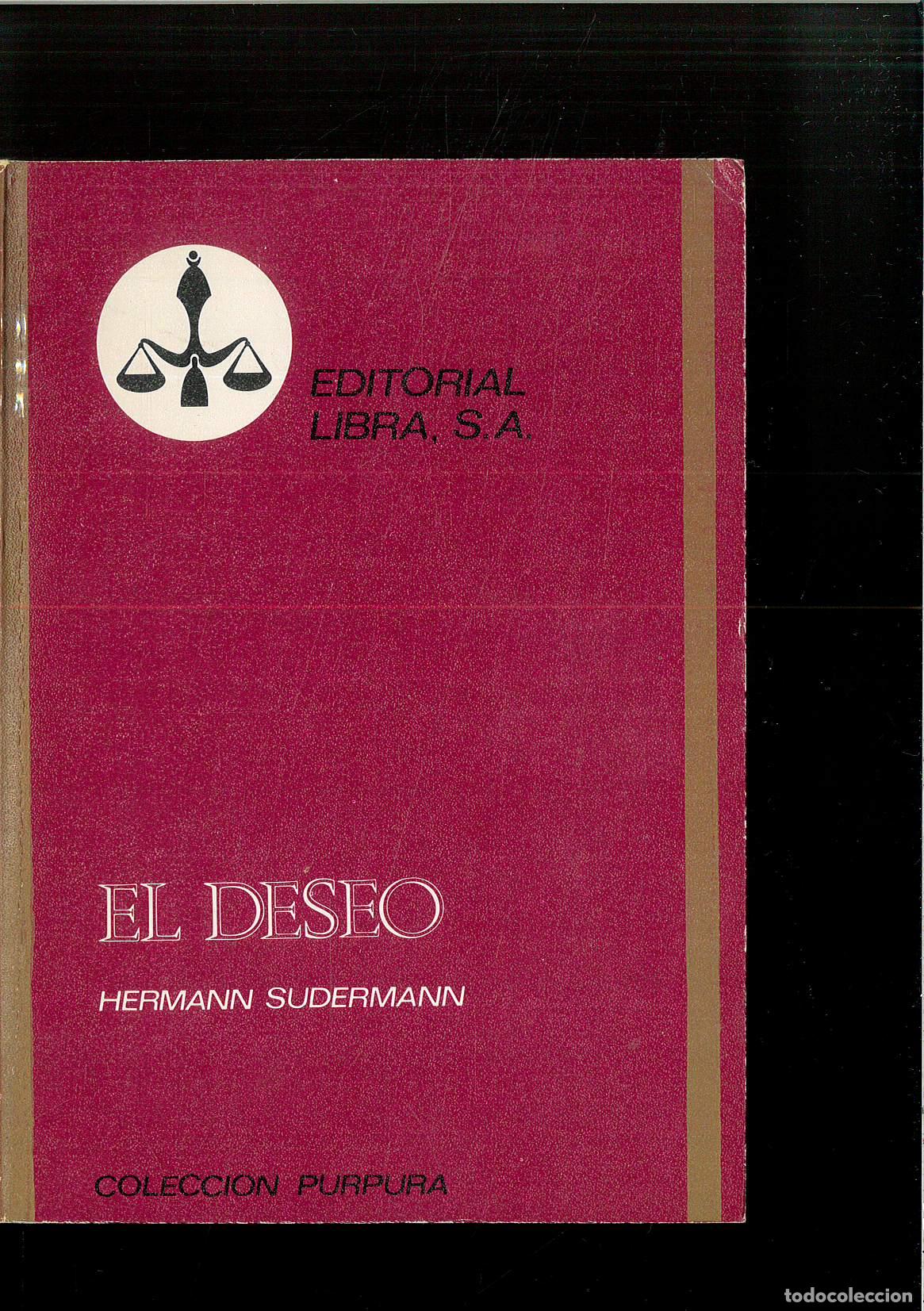 Libros: El Deseo - HERMANN SUDERMANN - Foto 1