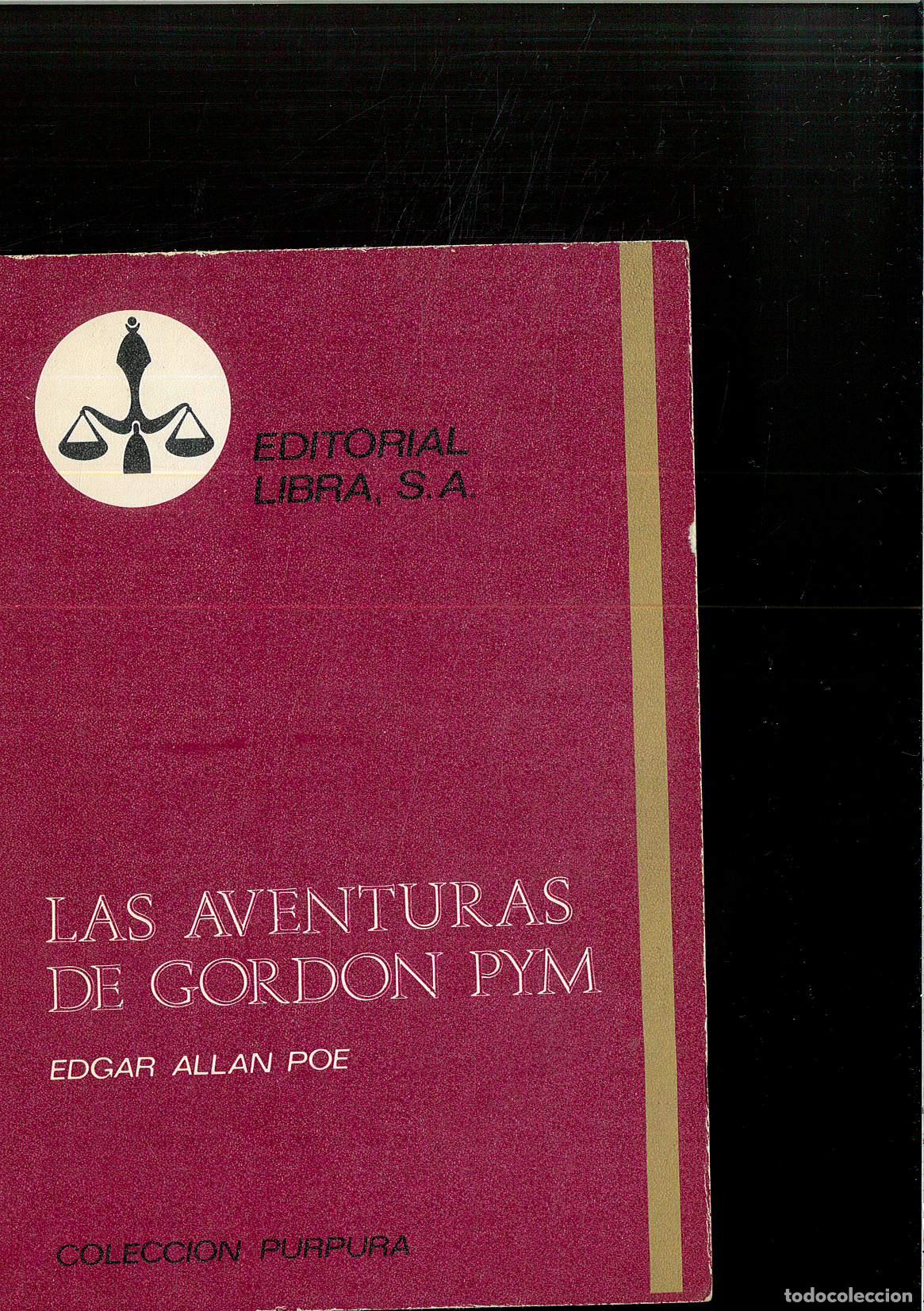 Libros: LAS AVENTURAS DE GORDON PYM - EDGAR ALLAN POE - Foto 1