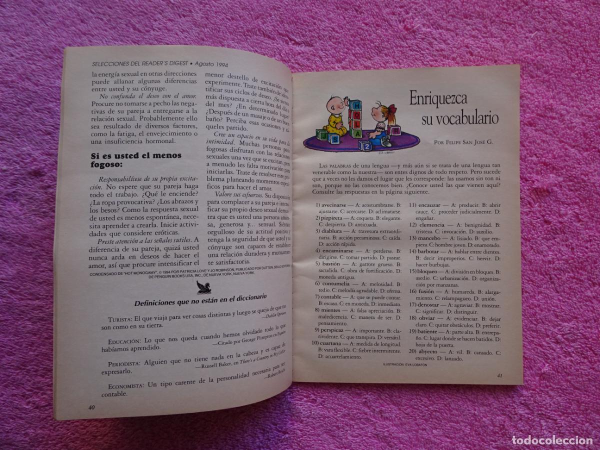 Libros: cuando obedecer una corazonada selecciones agosto 1994 readers digest - Foto 6