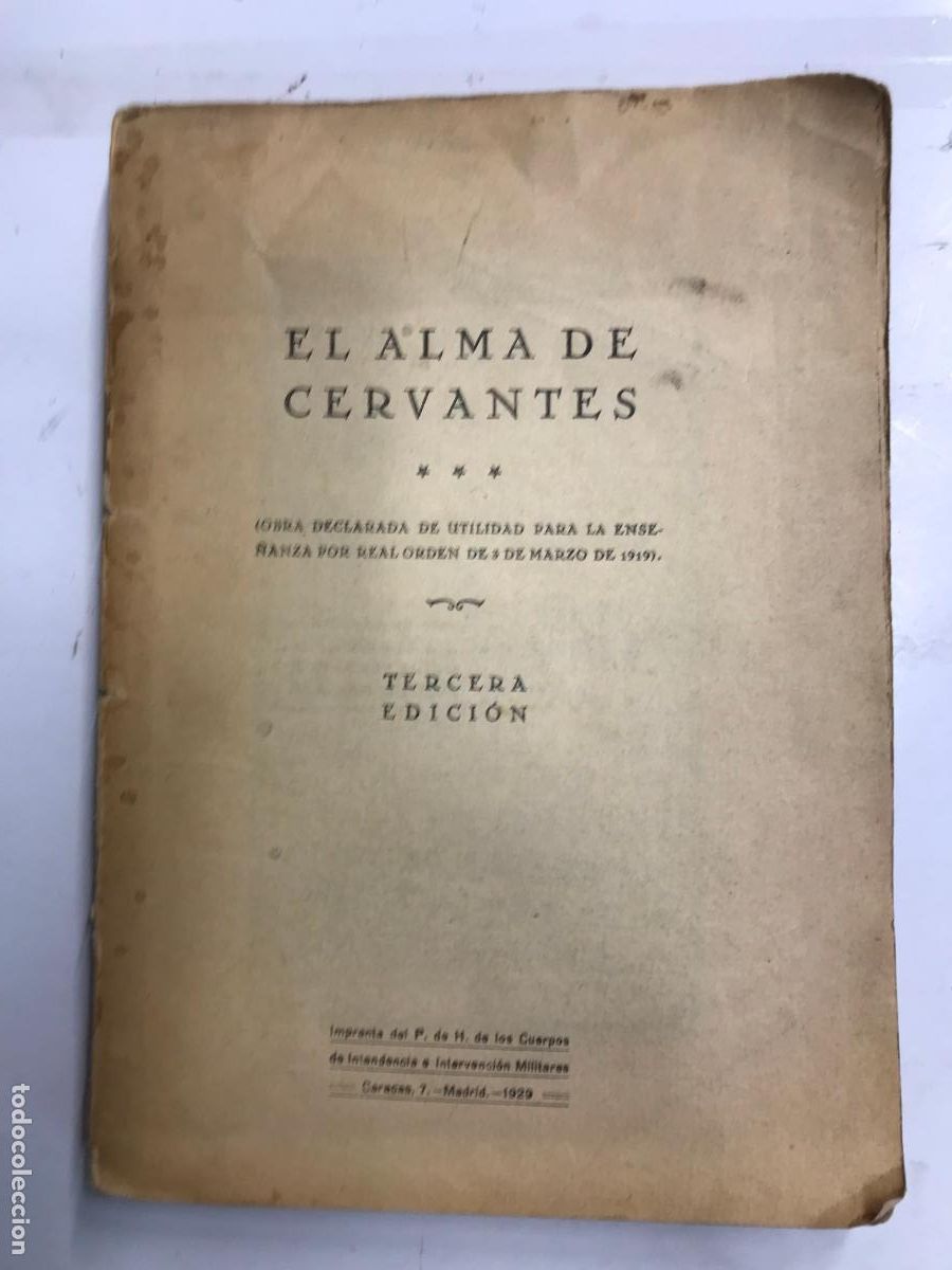 Libros: EL ALMA DE CERVANTES. - MANUEL DE LA CUEVA. - Foto 1