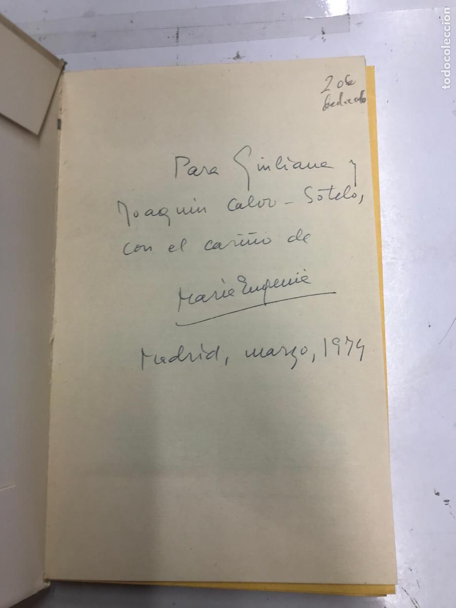 Libros: FRONTERA DE LA SOMBRA. (DEDICATORIA DE LA AUTORA). - MAR&Iacute;A EUGENIA RINC&Oacute;N. - Foto 2