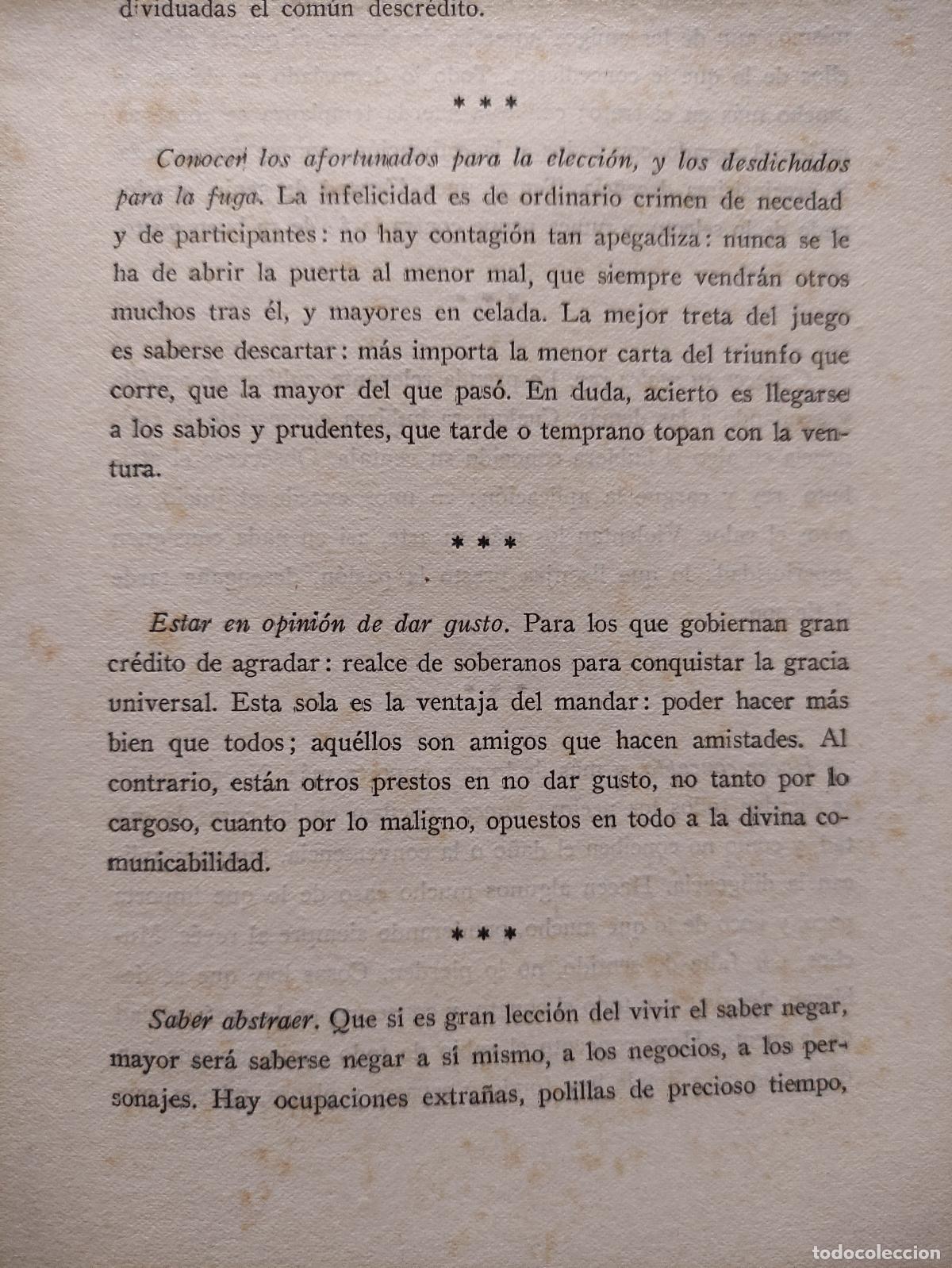 Libros: EL ORACULO MANUAL - EL HEROE - EL DISCRETO - BALTASAR GRACIAN - Foto 2