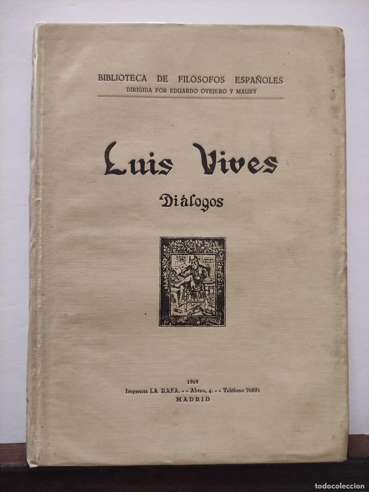 Libros: DIALOGOS - JUAN LUIS VIVES - Foto 1
