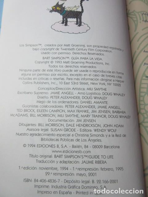 Libros: BART SIMPSON GUIA PARA LA VIDA MATT GROENING - Foto 4
