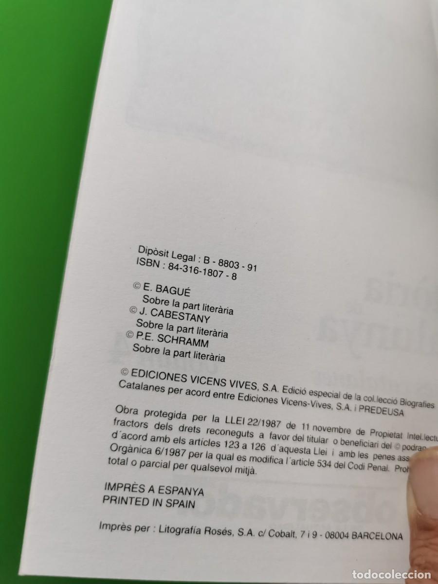 Libros: ELS PRIMERS COMTES REIS. E. BAGU&Eacute;. PERCY E. SCHRAMM. EDICIONES VICENS VIVES. SIN LEER. - Foto 3