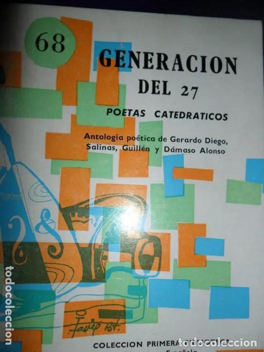 Libros: Generaci&oacute;n del 27, Poetas catedr&aacute;ticos, ed. Coculsa - Foto 1