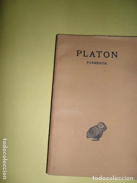 Libros: Parm&eacute;nide, Plat&oacute;n, ed. Les Belles Lettres, en griego y franc&eacute;s, Par&iacute;s, 1965
