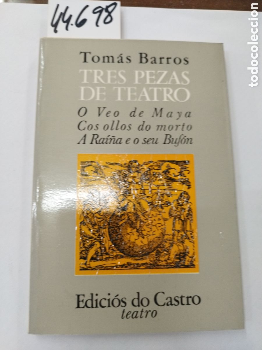 Libros: TRES PEZAS DE TEATRO. Dedicatoria autografa del autor - BARROS,Tom&aacute;s - Foto 1