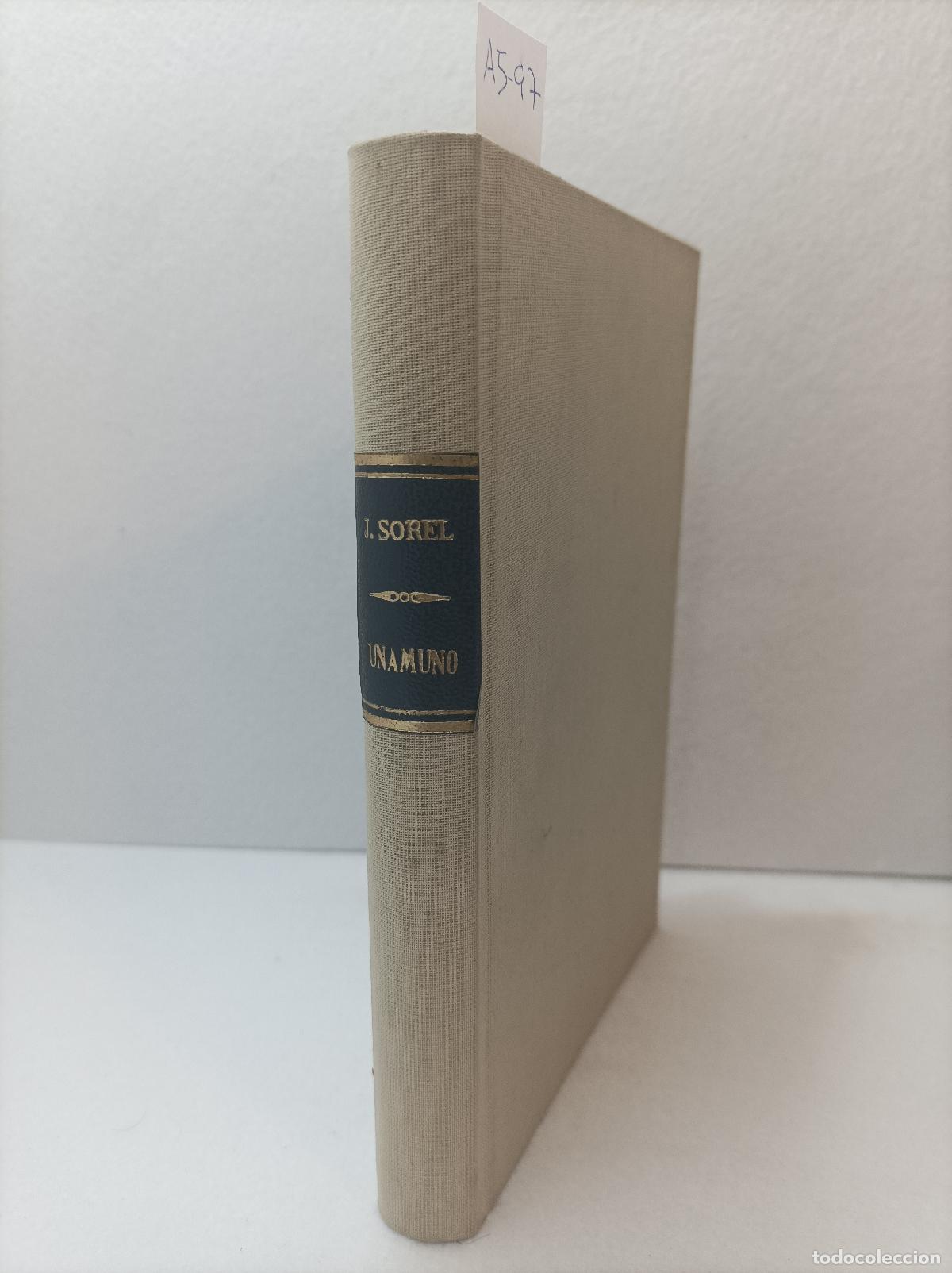 Libros: SOREL, Juli&aacute;n: - Los hombres del 98. Unamuno. - Foto 1