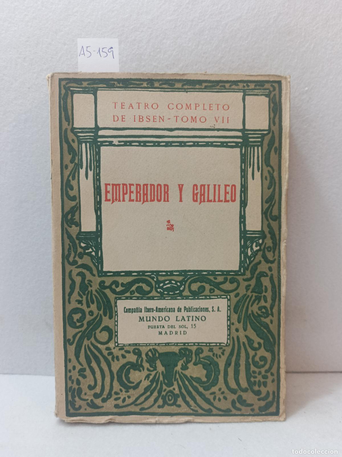 Libros: IBSEN, Henrik: - Emperador y Galileo. - Foto 1