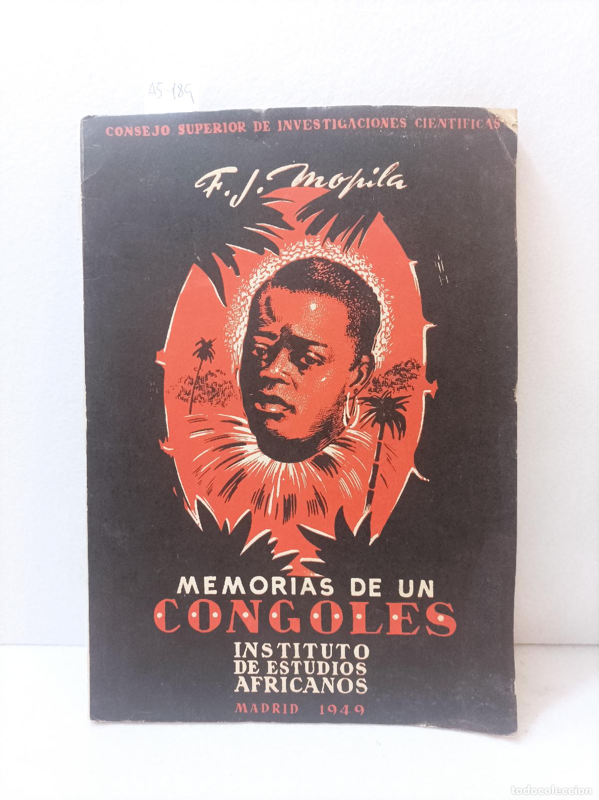 Libros: MOUPILA, F.J.: - Memorias de un congol&eacute;s. (Tema &Aacute;frica).