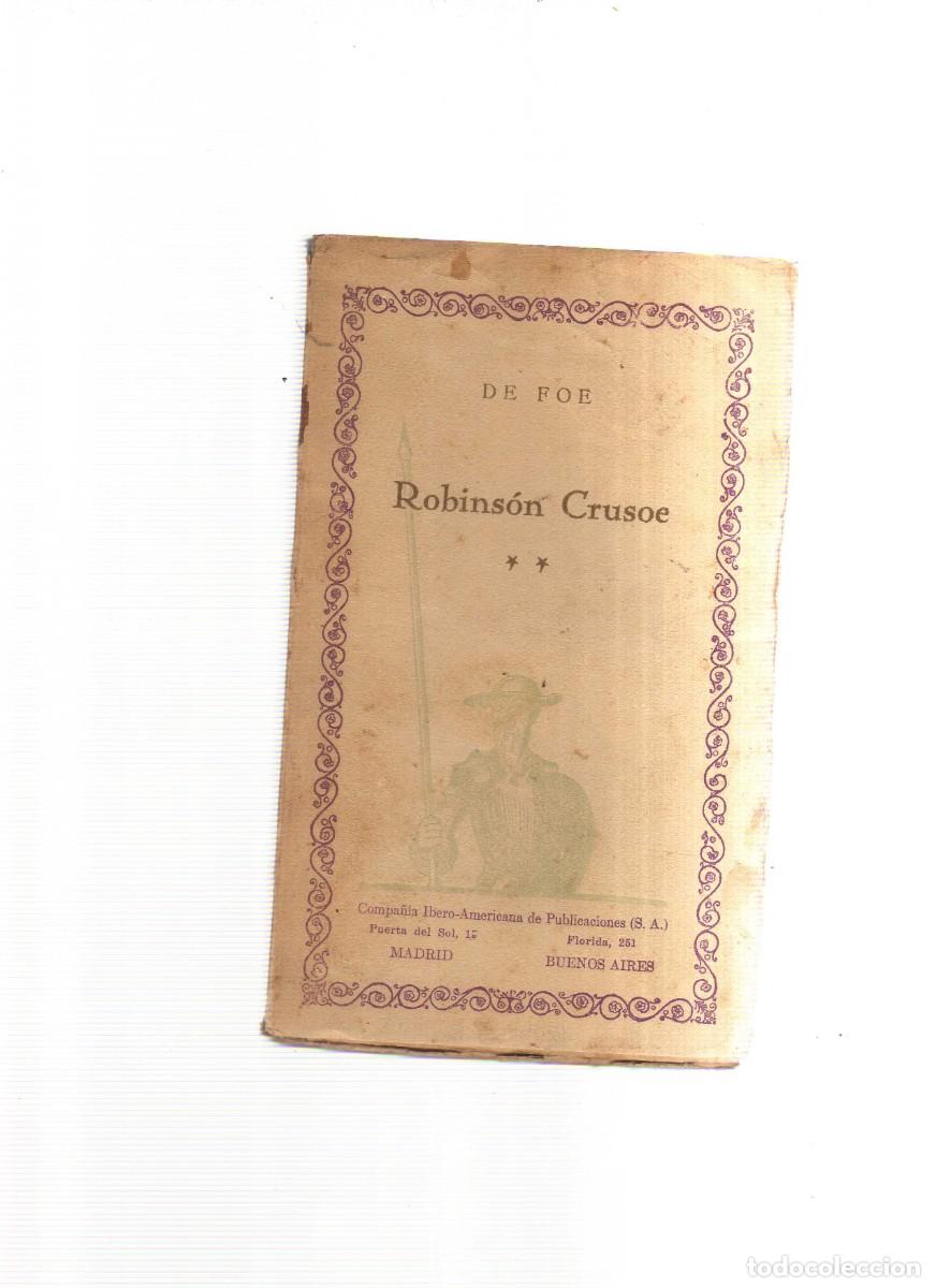Libros: ROBINSON CRUSOE DE FOE - Foto 1