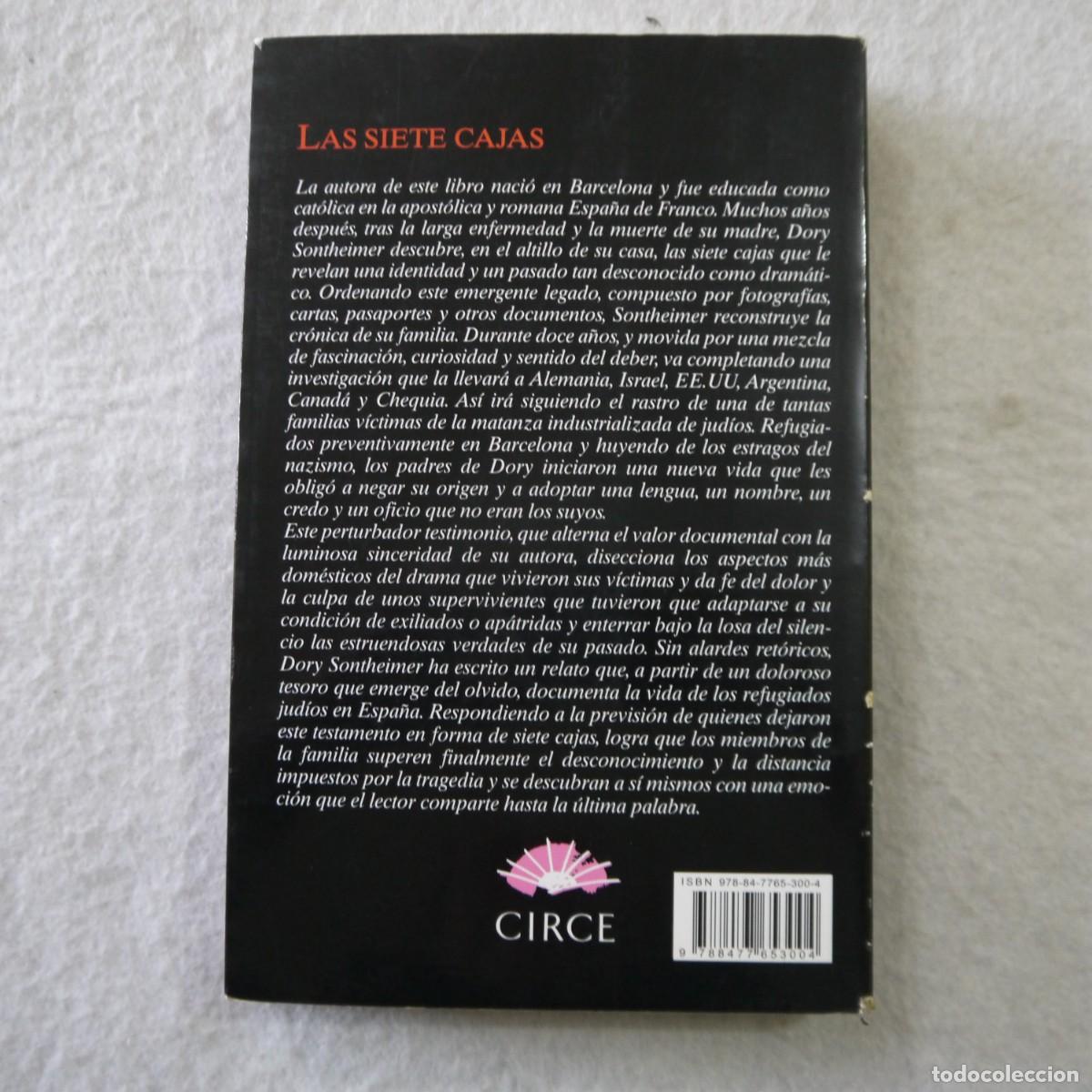 Libros: LAS SIETE CAJAS - DORY SONTHEIMER - CIRCE - 2014 - 1.&ordf; EDICI&Oacute;N - Foto 2