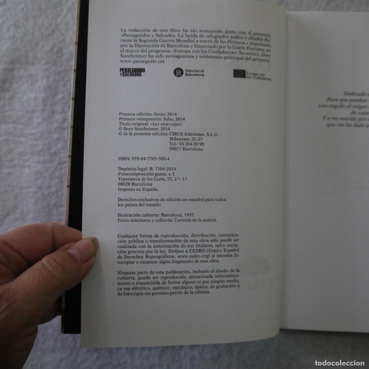 Libros: LAS SIETE CAJAS - DORY SONTHEIMER - CIRCE - 2014 - 1.&ordf; EDICI&Oacute;N - Foto 6