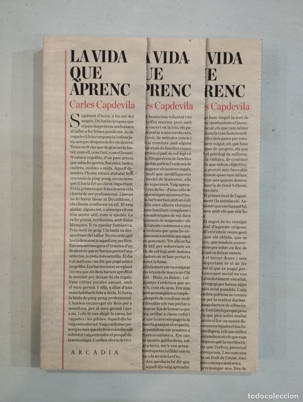 Libros: Carles Capdevila - La vida que aprenc - Foto 1
