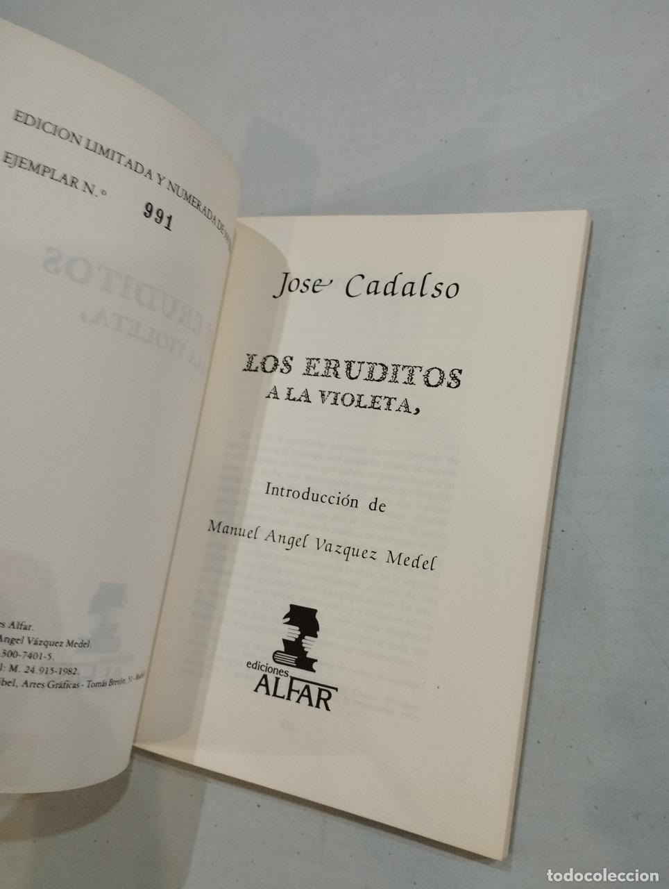 Libros: Jos&eacute; Cadalso - Los eruditos a la Violeta - Foto 2