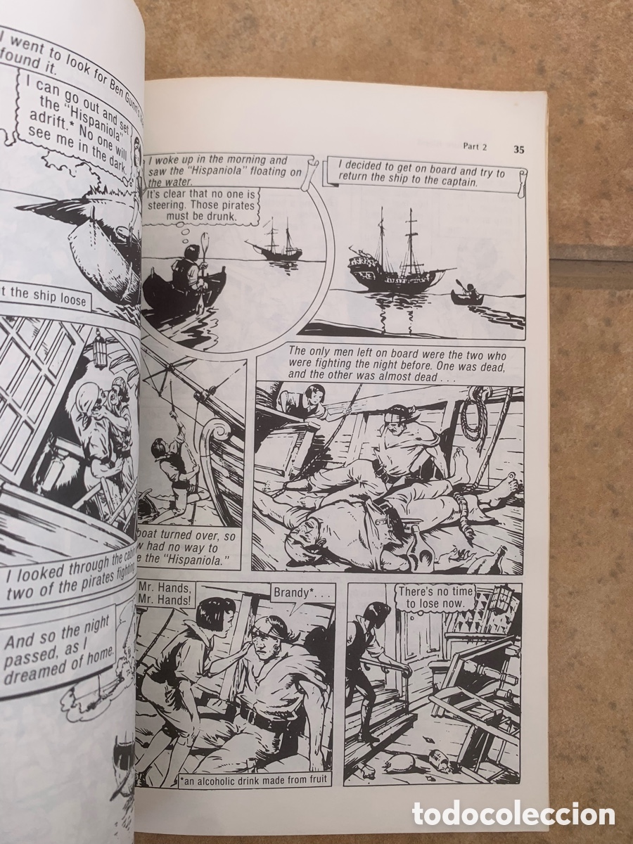 Libros: Libro c&oacute;mic &ldquo;Tresure Island&rdquo; R.L. Stevenson - Foto 2