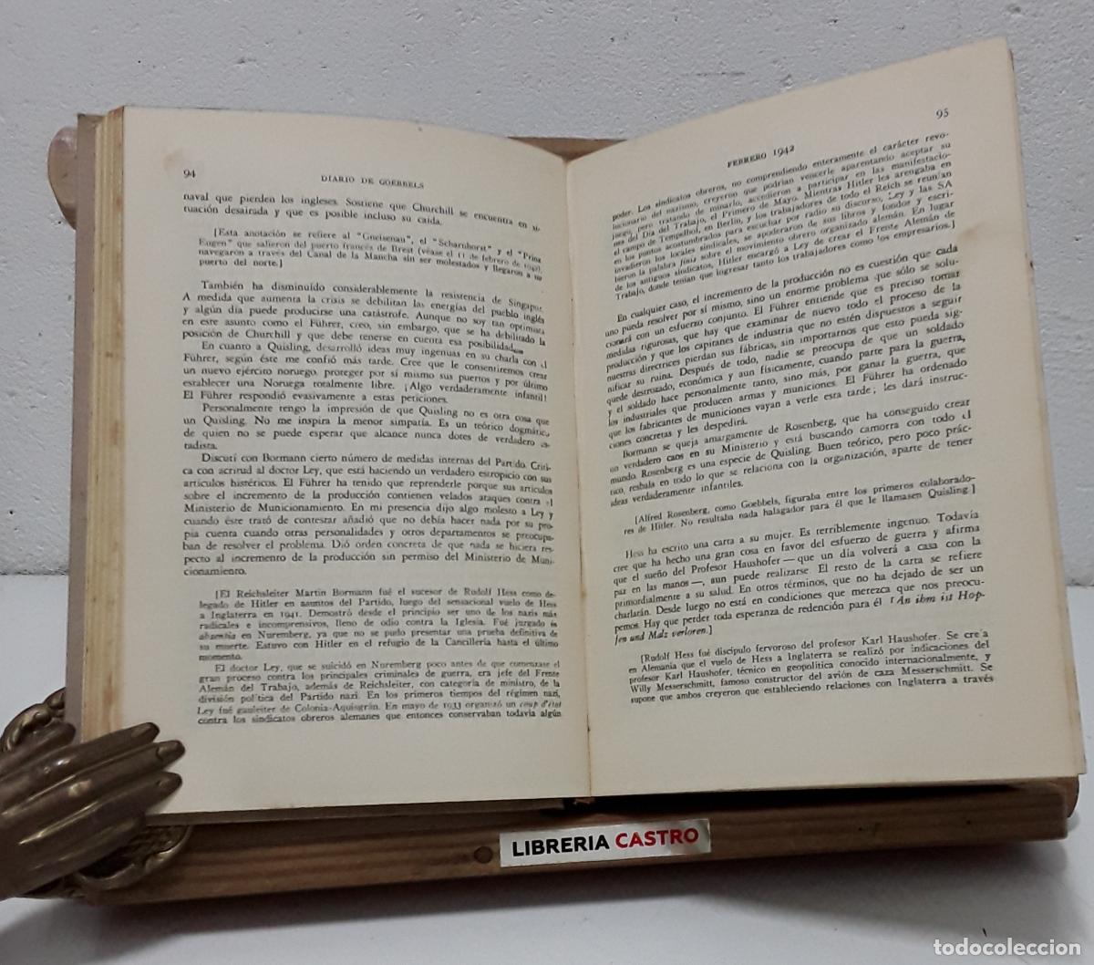 Libros: Diario, Goebbels - Joseph Goebbels - Foto 2
