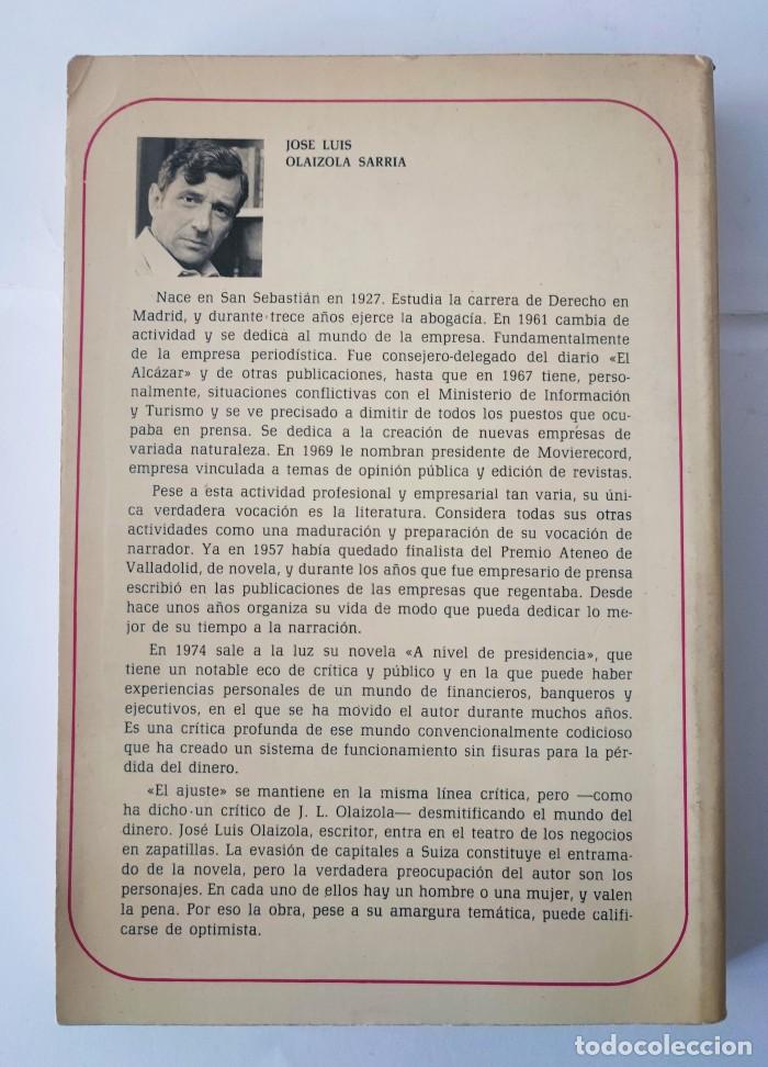Libros: EL AJUSTE - Jos&eacute; Luis Olaizola - Foto 2