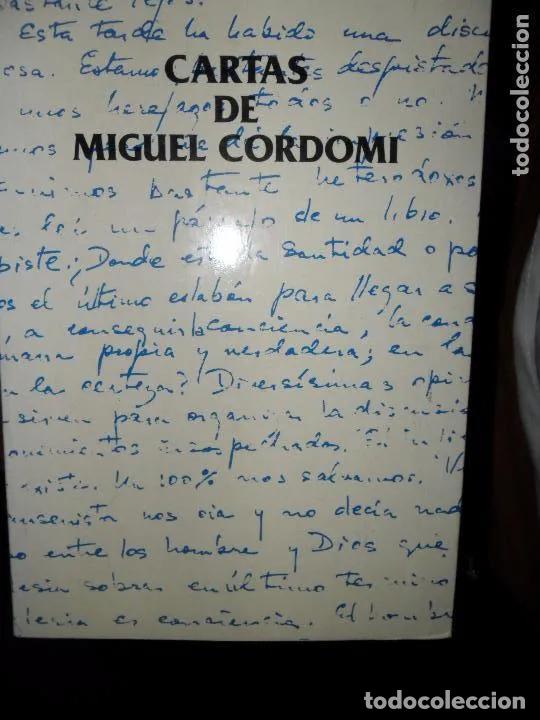 Libros: Cartas de Miguel Cordomi, ed. Luci&eacute;rnaga - Foto 2