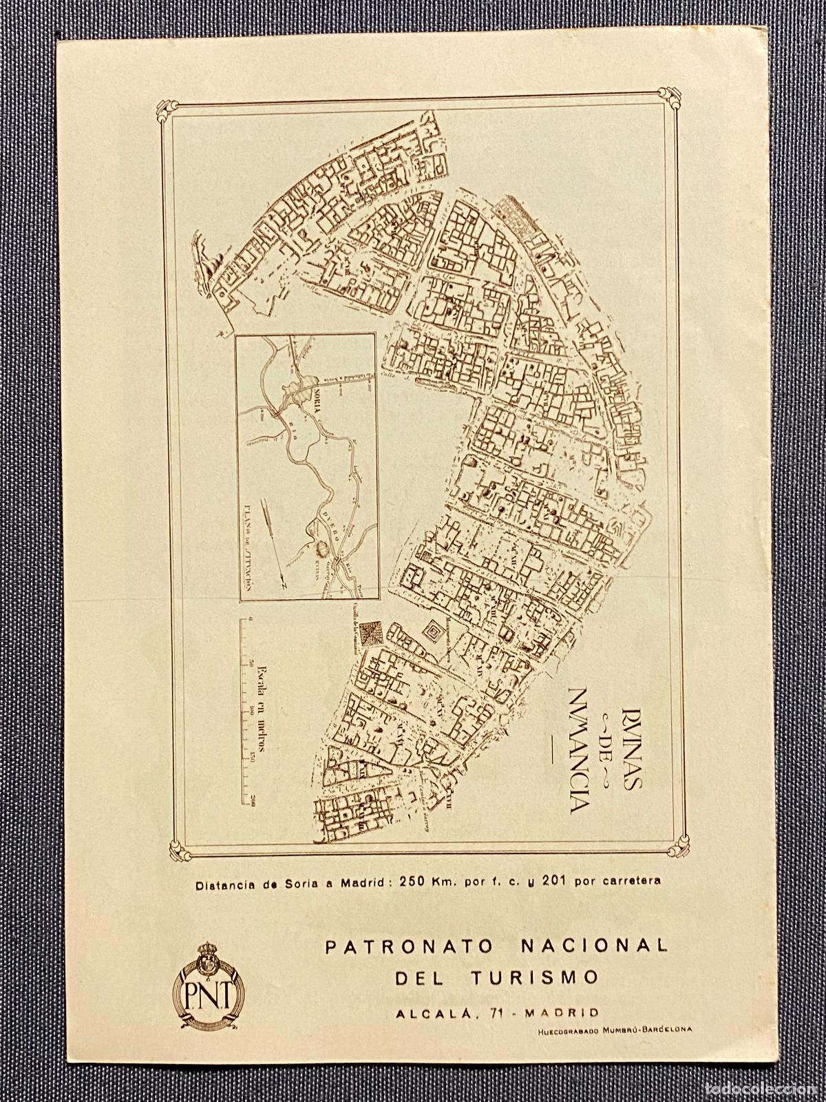 Libros: NUMANCIA. Folleto publicitario. Plano de la ciudad. - Foto 3