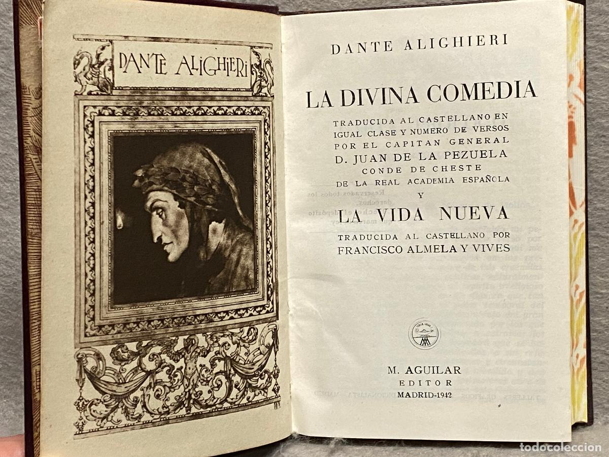 Libros: LA DIVINA COMEDIA. LA VIDA NUEVA. - ALIGHIERI, DANTE. - Foto 8