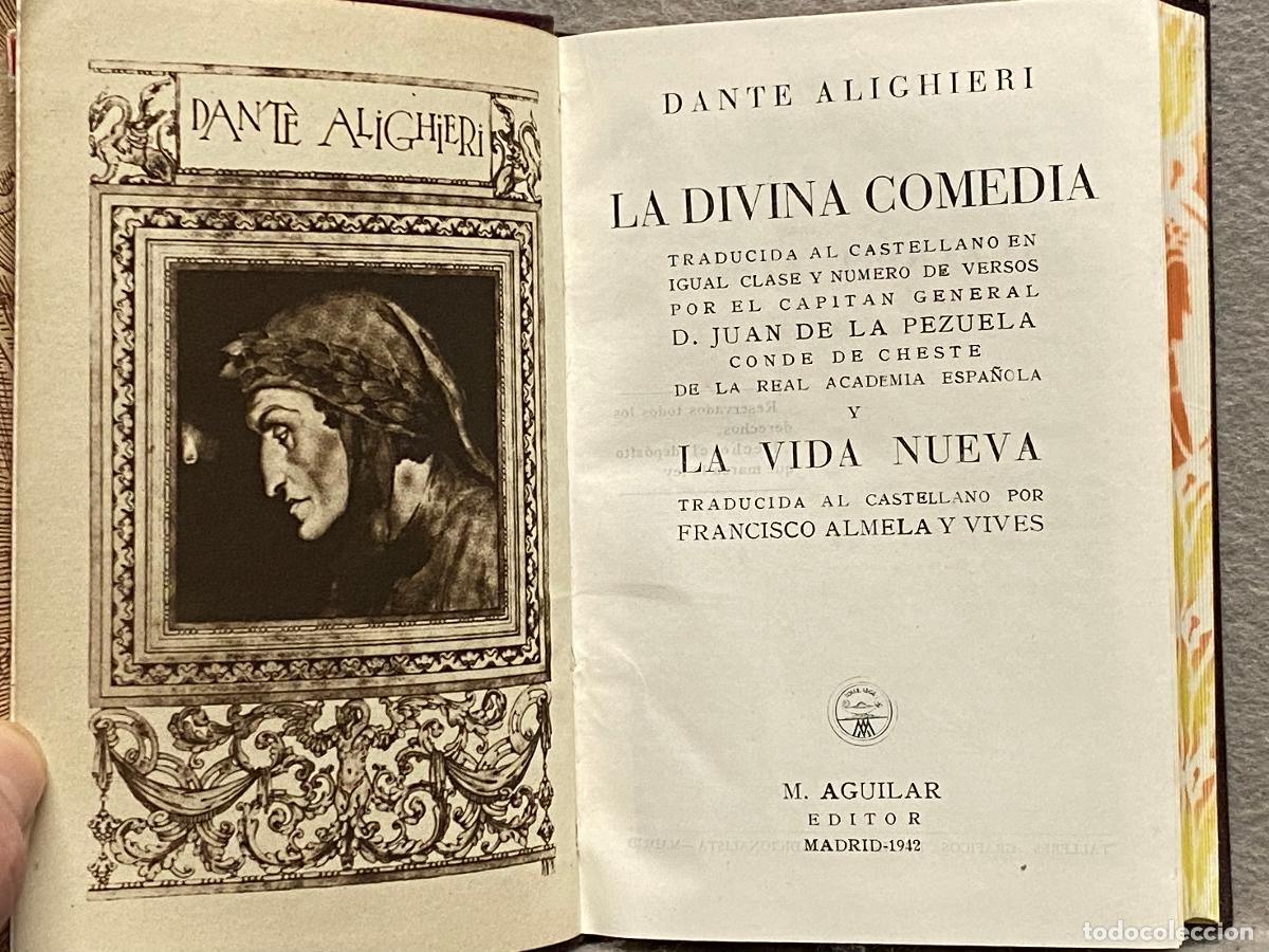 Libros: LA DIVINA COMEDIA. LA VIDA NUEVA. - ALIGHIERI, DANTE. - Foto 10