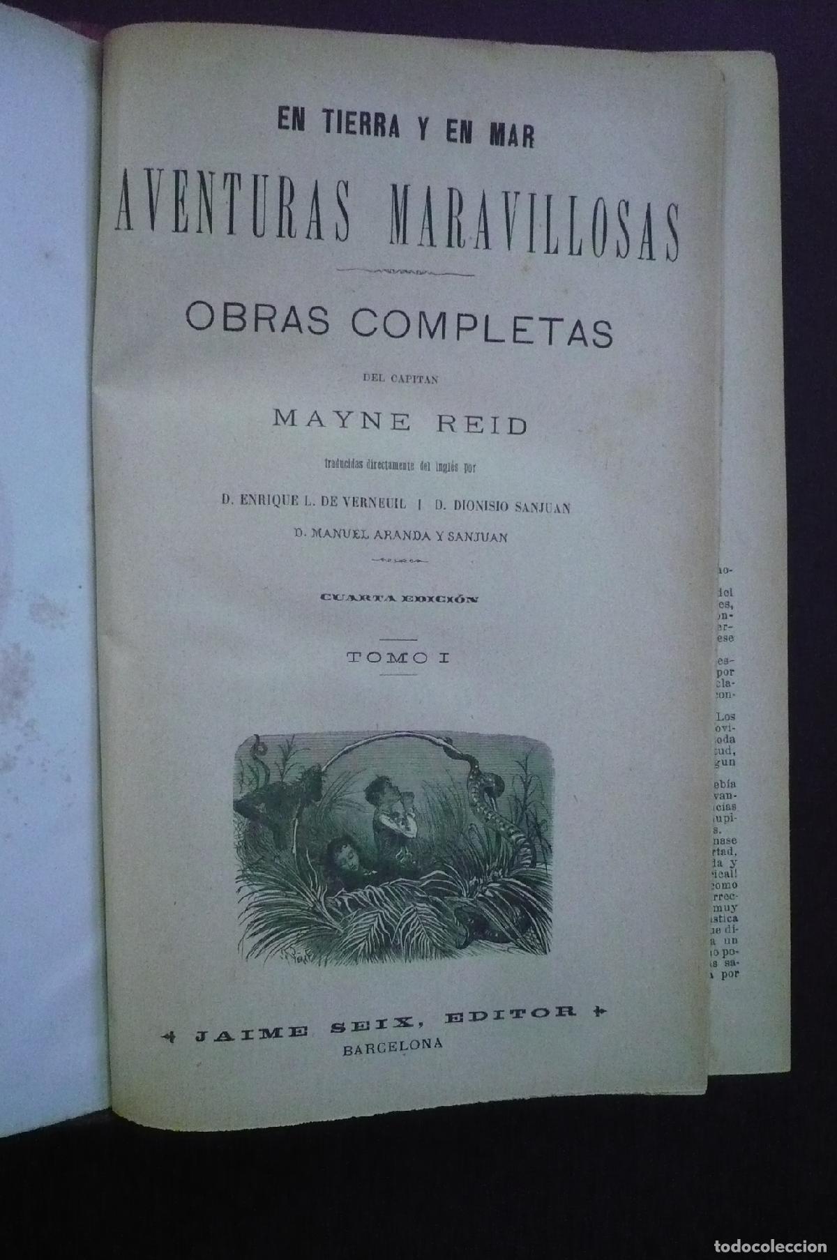Libros: OBRAS COMPLETAS. 4 TOMOS. - REID, MAYNE. - Foto 7