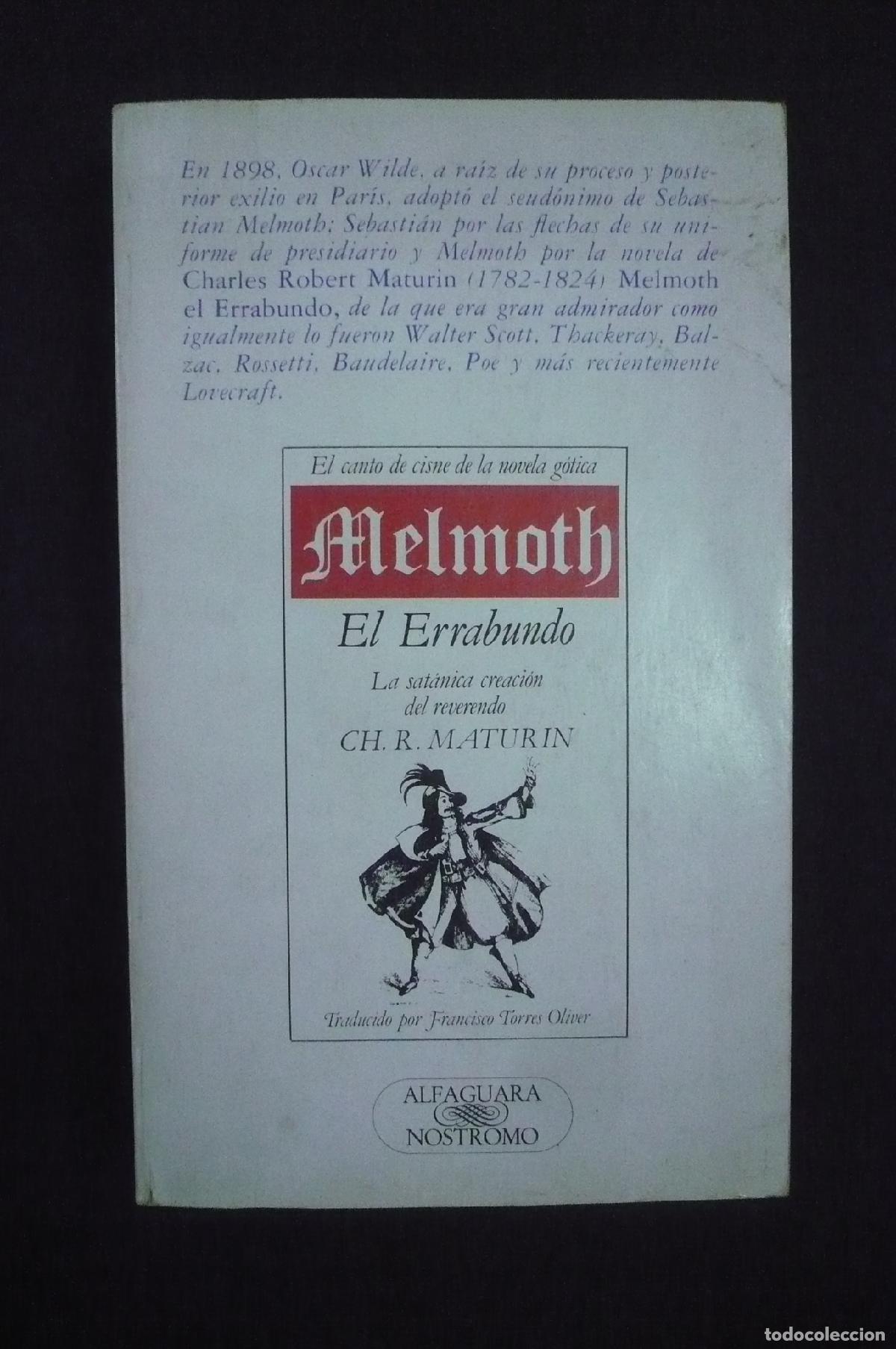 Libros: MELMOTH EL ERRABUNDO - MATURIN, CHARLES ROBERT. - Foto 1