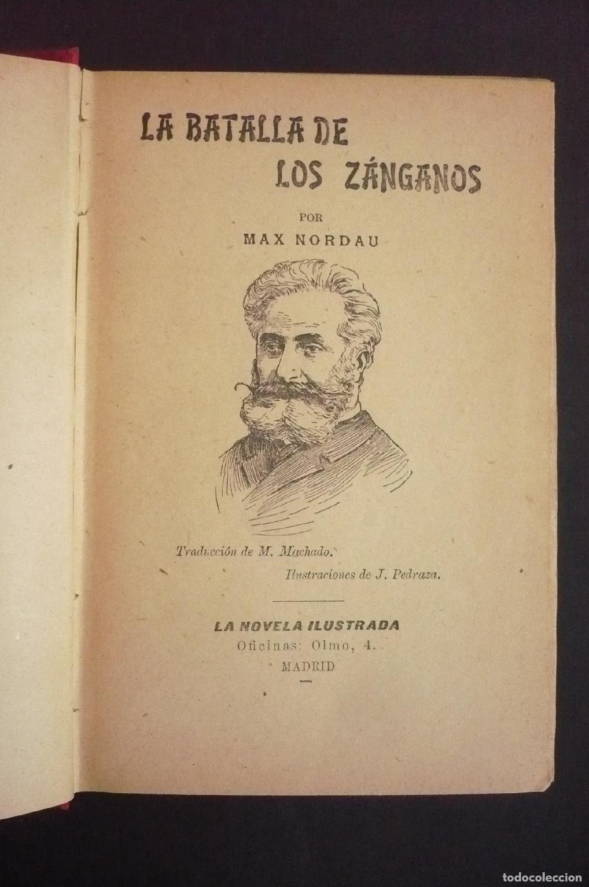 Libros: LA BATALLA DE LOS Z&Aacute;NGANOS. - NORDAU, MAX. - Foto 1