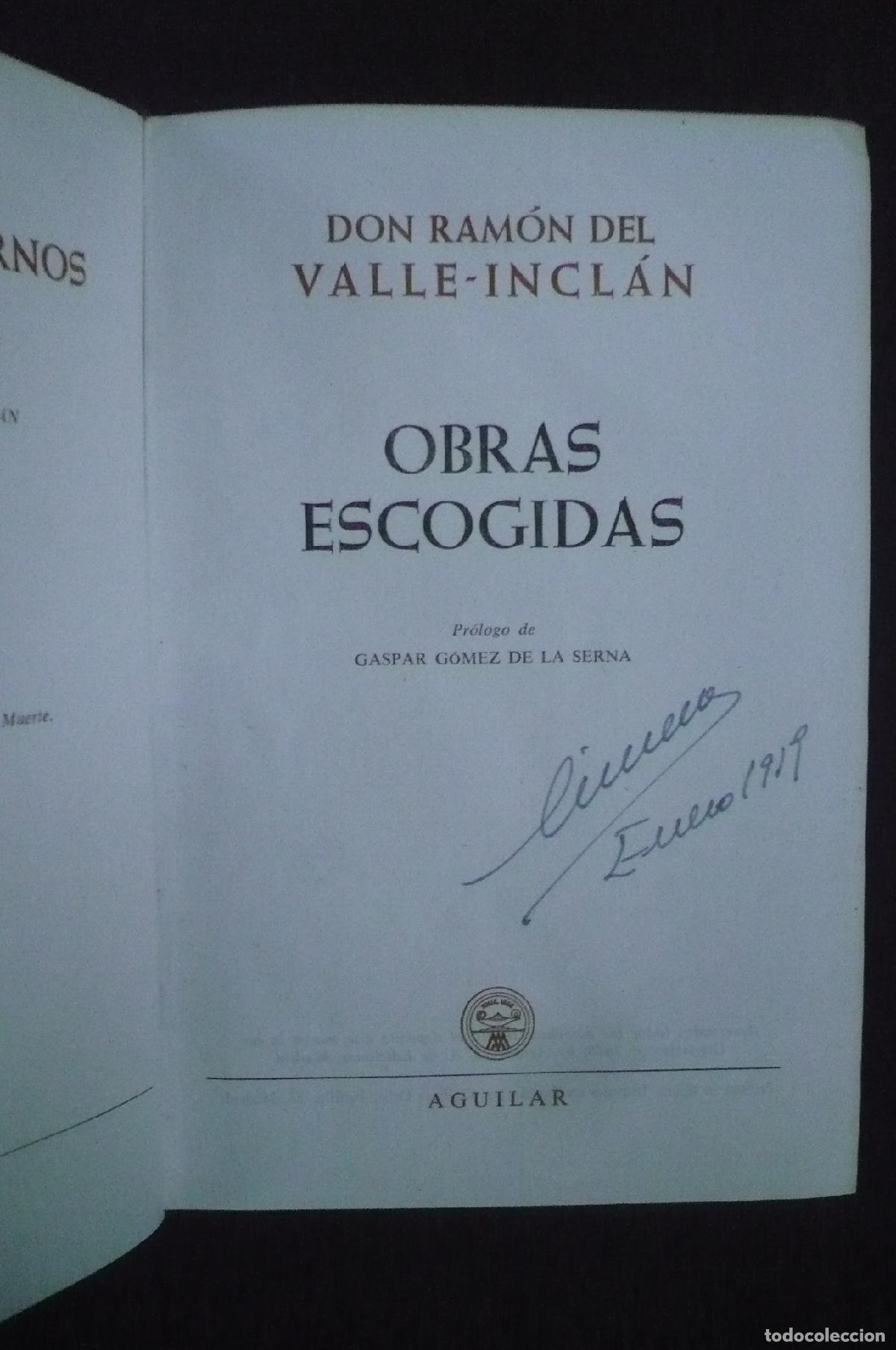 Libros: OBRAS ESCOGIDAS. - VALLE INCLAN, DON RAMON DEL. - Foto 1