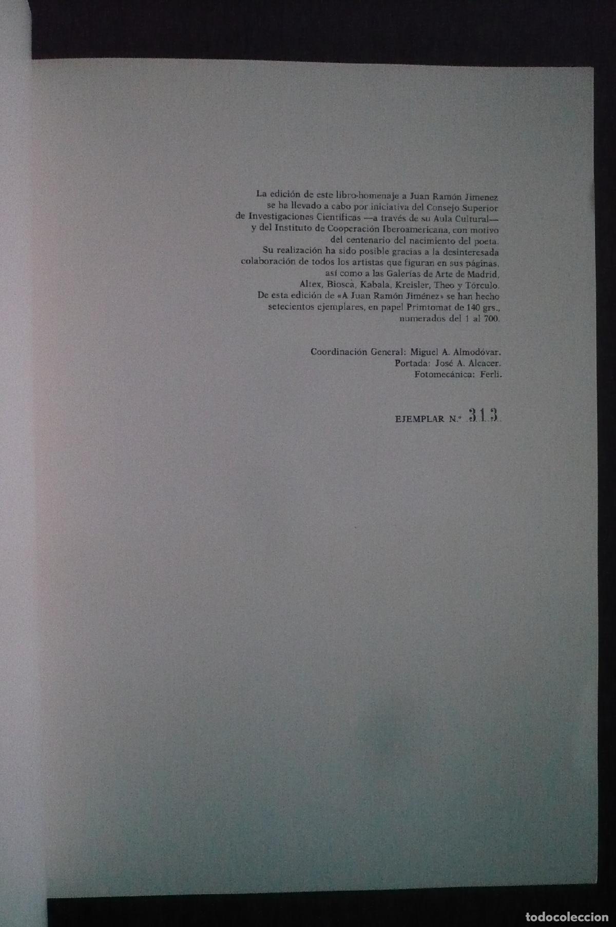 Libros: A JUAN RAM&Oacute;N JIMENEZ. - Foto 3