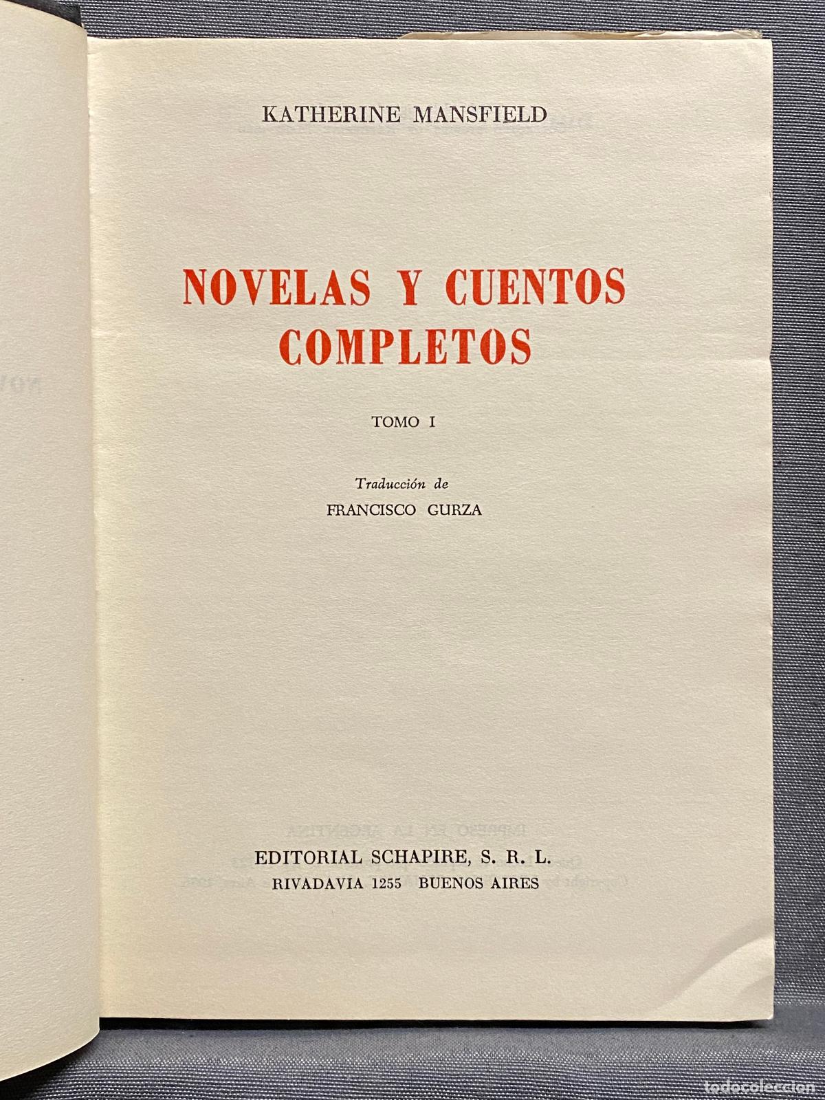 Libros: NOVELAS Y CUENTOS COMPLETOS - 2 VOL. - MANSFIELD, KATHERINE. - Foto 2