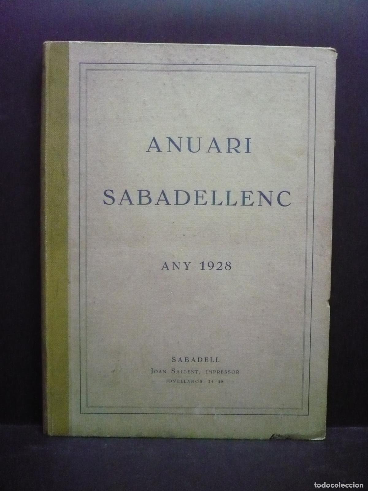 Libros: ANUARI SABADELLENC : ANY 1928. - Foto 1