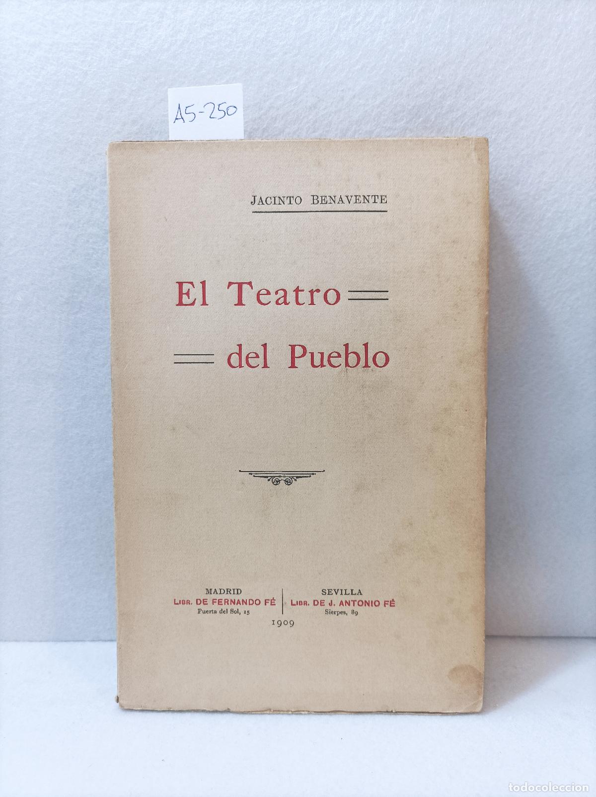 Libros: BENAVENTE, Jacinto: - El teatro del pueblo. - Foto 1