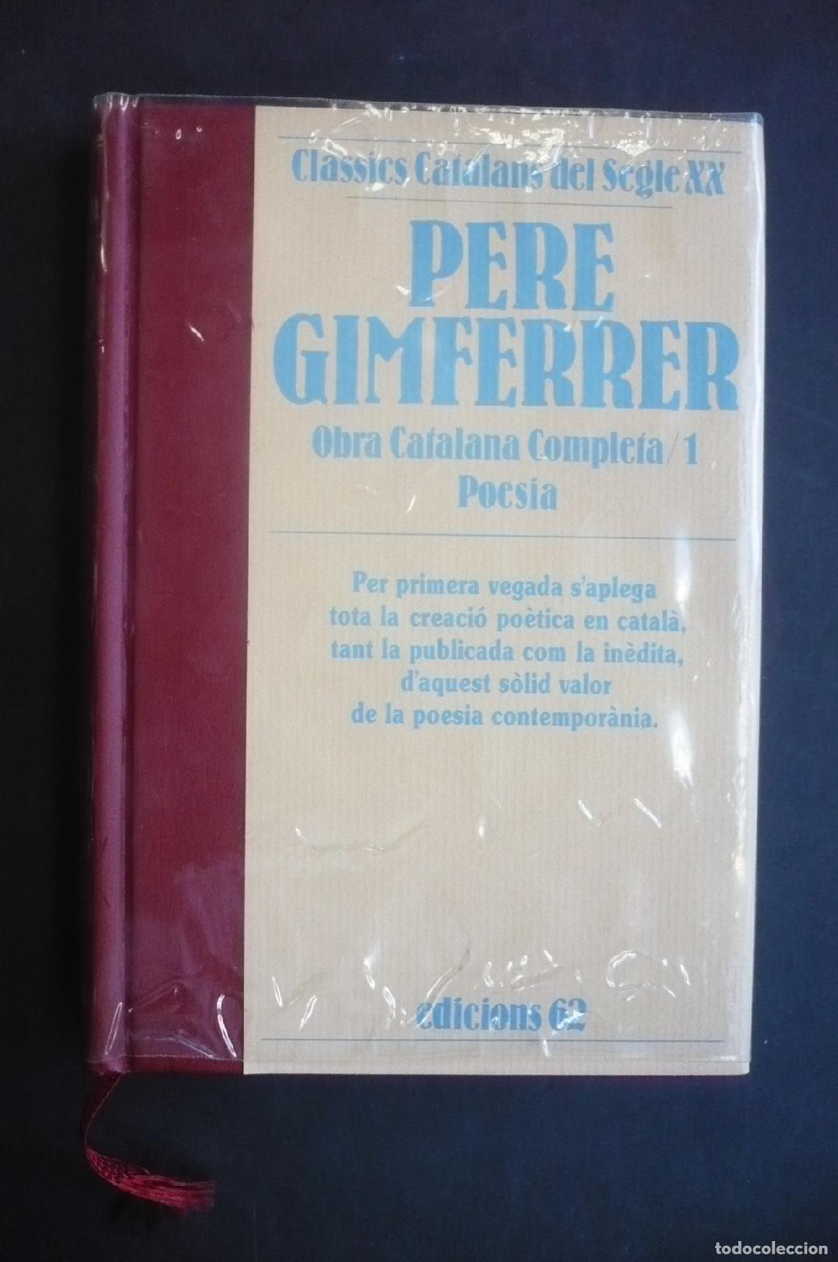 Libros: POES&Iacute;A I. - GIMFERRER, PERE. - Foto 1