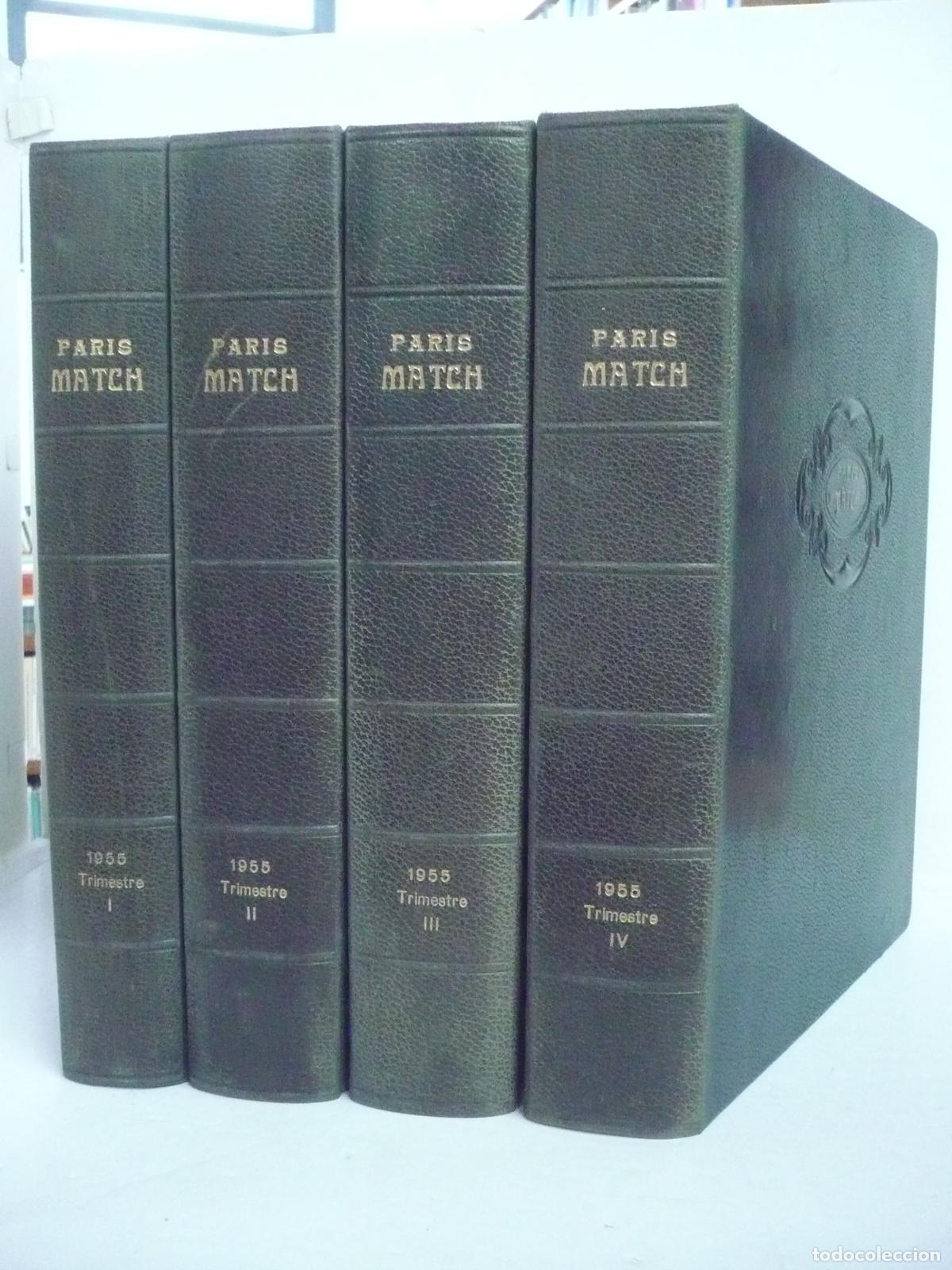 Libros: PARIS MATCH 1955 COMPLET. 4 VOL - Foto 4