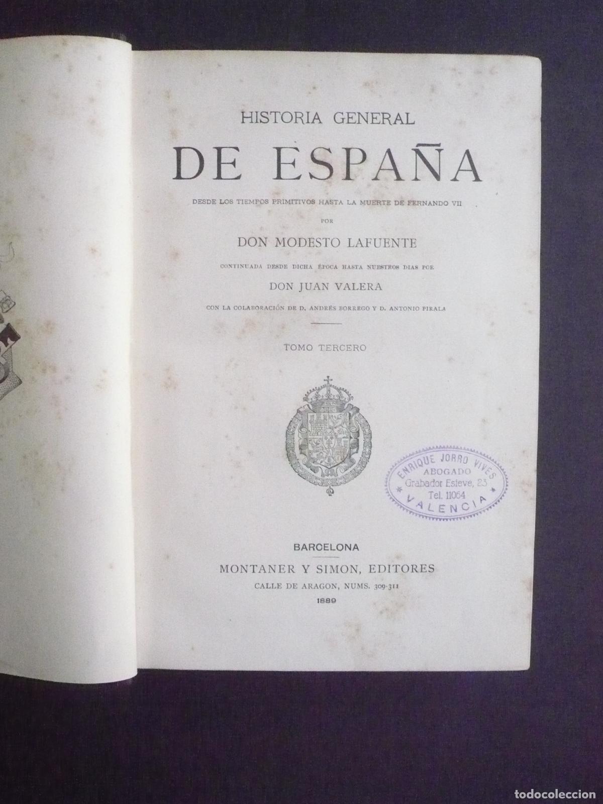 Libros: HISTORIA GENERAL DE ESPA&Ntilde;A TOMO III: desde el a&ntilde;o 976 al a&ntilde;o 1217 de nuestra era. Edad Media., - LAF