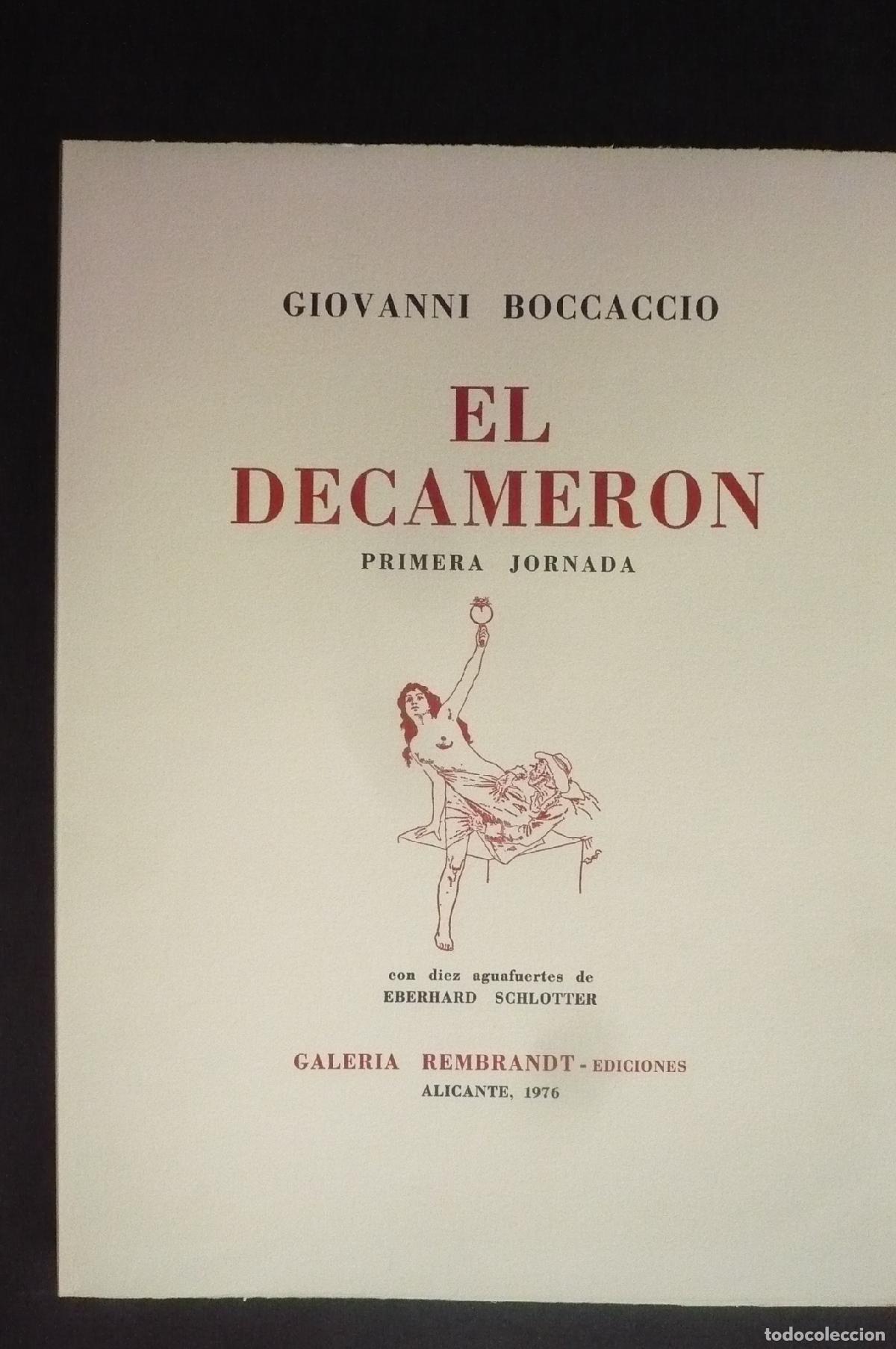 Libros: EL DECAMER&Oacute;N. - BOCCACCIO, GIOVANNI; SCHLOTTER, EBERHARD. - Foto 6