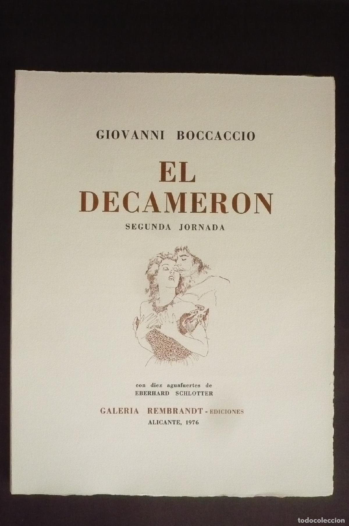 Libros: EL DECAMER&Oacute;N. - BOCCACCIO, GIOVANNI; SCHLOTTER, EBERHARD. - Foto 10