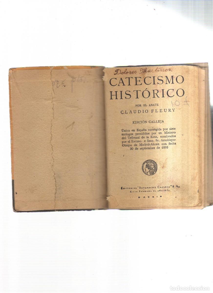 Libros: CATECISMO HISTORICO CLAUDIO FLEURY - Foto 2