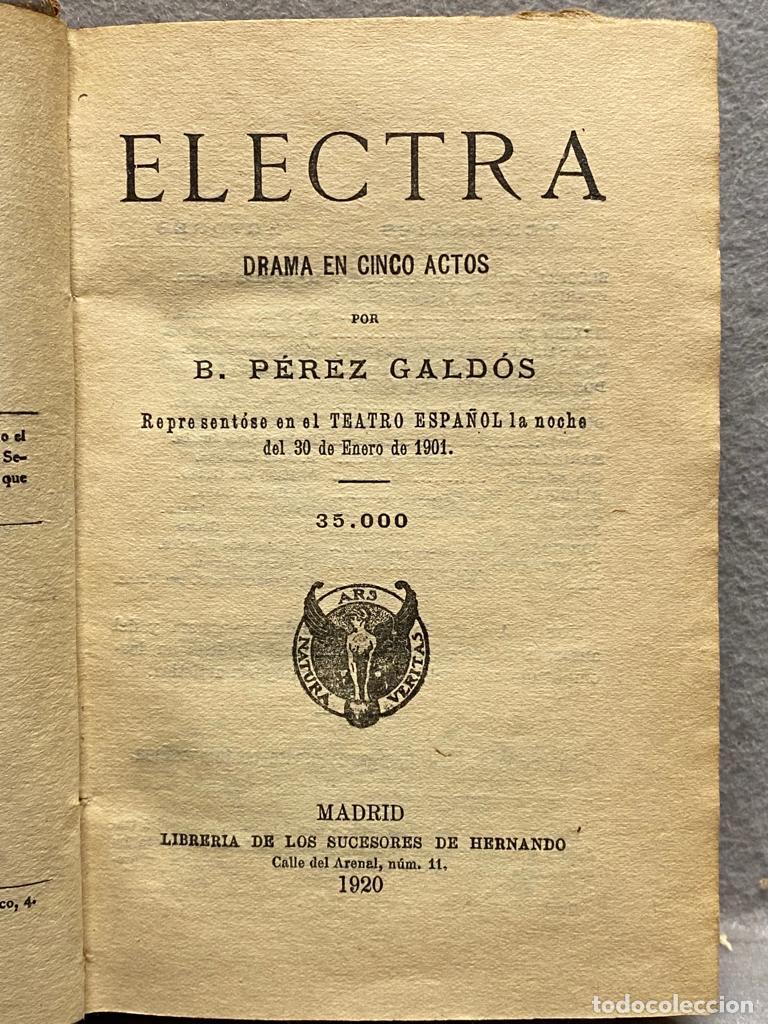Libros: ELECTRA. ALMA Y VIDA. - P&Eacute;REZ GALD&Oacute;S, BENITO - Foto 2