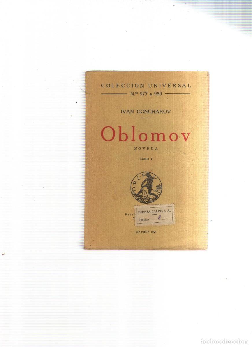 Libros: OBLOMO V COLECCION UNIVERSAL IVAN GONCHAROV N.977 A 980 - Foto 1