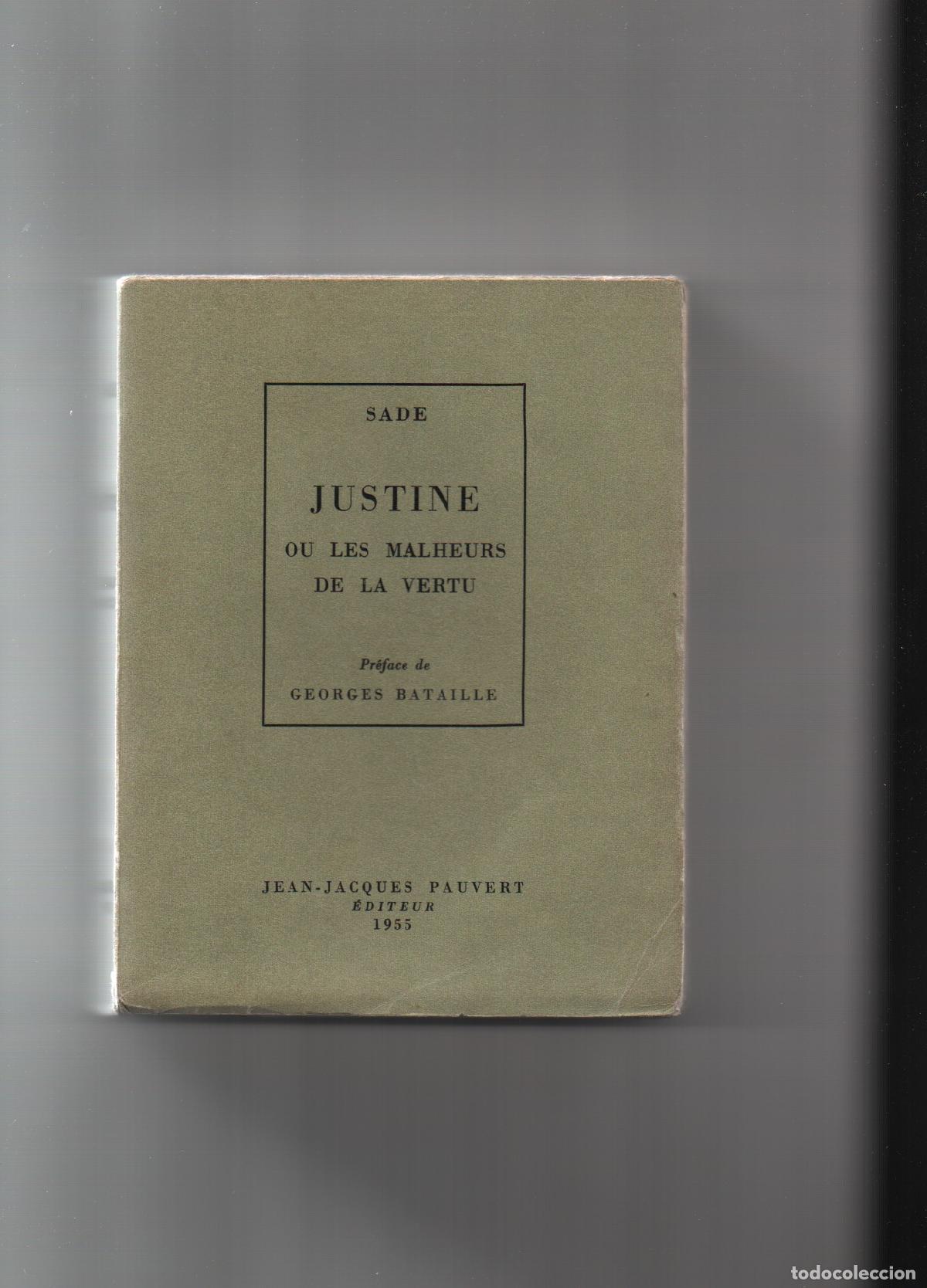 Libros: JUSTINE OU LES MALHEURS DE LA VERTU. - SADE. - Foto 1