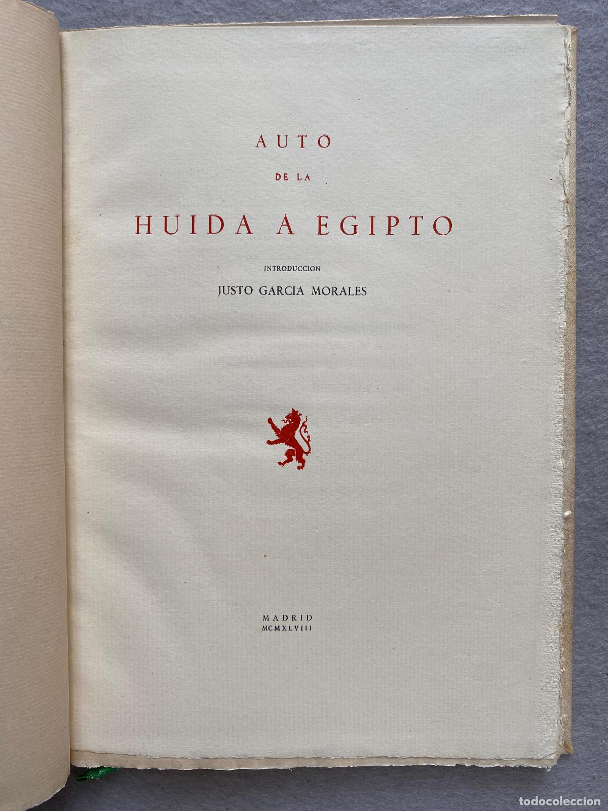 Libros: AUTO DE LA HUIDA A EGIPTO. - Foto 4