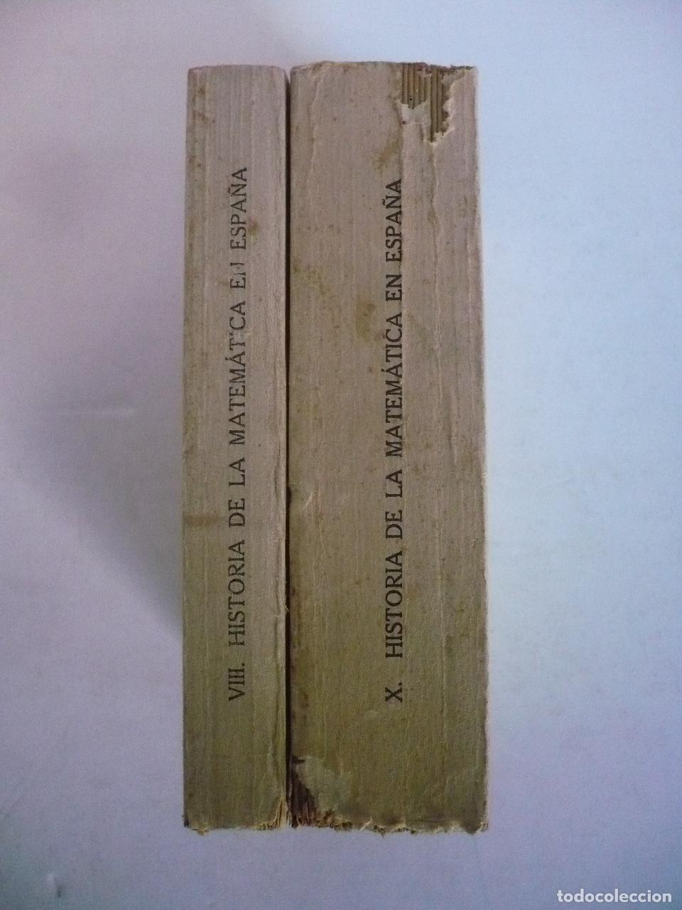 Libros: HISTORIA DE LA MATEM&Aacute;TICA ESPA&Ntilde;OLA I-II. - VERA, FRANCISCO. - Foto 1